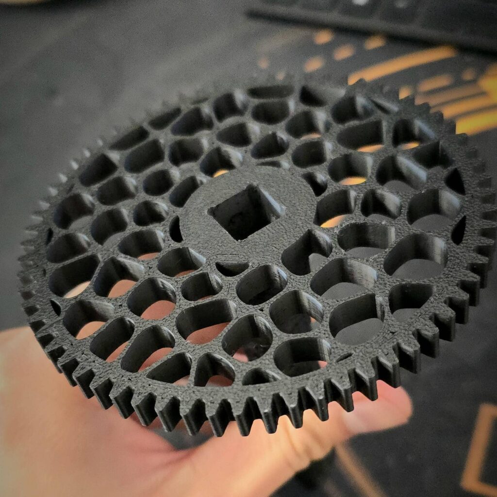 Zębatka do prototypu przewijarki